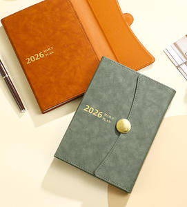 Agenda Diaria 2026 en Español e Inglés, <span class=keywords><strong>365</strong></span> Días, Personalizable, Agenda Corporativa, Planificador, Cuaderno, Juego de Regalo con Cubierta de Cuero PU Creativa - Product Image 3