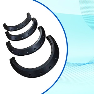 Accesorios Universales Flexibles para Automóviles, Guardabarros de Plástico ABS 4x4 Negros para Great Wall PAO - Product Image 1