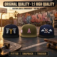 Casquettes de sport ajustables en coton à visière plate, style streetwear, brodées, vente promotionnelle en gros AA Fashion