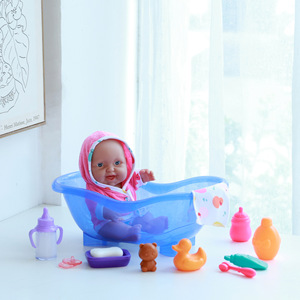 Ensemble de baignoire 10 pouces très demandé, poupée reborn réaliste, poupée de compagnie pour enfants pour la douche, vente en gros - Product Image 2
