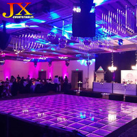 Panel de Piso de Baile con Espejo Infinito 3D Interactivo de Cristal Magnético que Cambia de Color para Discotecas y Bodas, Luz LED de 16 x 16