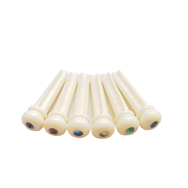 6 шт. в наборе, оптовая продажа, мостовые булавки для гитары 100% Ox Bone