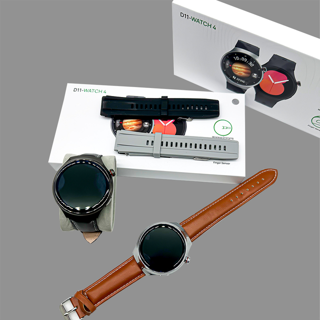 D11-Watch4 PK I70 Suit Hot 9 in 1 Set Smart Watch Watches 49mm Ultra 2 + Watch 4 Pro Round Screen with 7 Straps Reloj Smartwatch