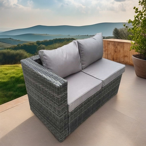 Set Divano Angolare da Giardino E-leisure in Rattan Intrecciato da 4 Pezzi, Arredo da Esterno dal Design Moderno - Product Image 2
