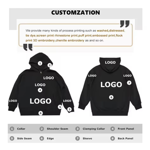 Sudadera Premium para Hombre con Cierre de Cremallera, Personalizable, Transpirable, Bordada, Estilo Urbano, Oversize, 100% Algodón - Product Image 6