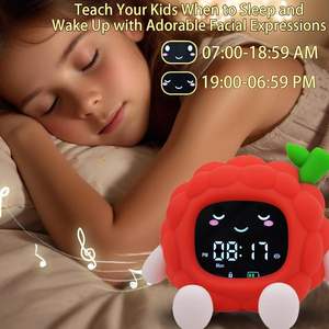 Reloj Despertador Circular Multifuncional de Cuarzo Electrónico con Luz Nocturna, Recargable por USB, para Niños, con Calendario y RGB, Venta al Por Mayor - Product Image 5