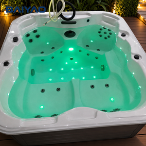 Spa <span class=keywords><strong>Jacuzzi</strong></span> extérieur en acrylique pour 4 personnes <span class=keywords><strong>avec</strong></span> jets de massage, fabrication OEM/ODM 2026 - Product Image 6