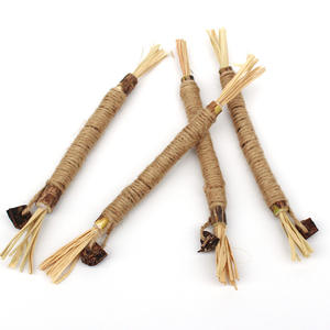 Mainan kucing alami dengan stik kayu Catnip dengan bau Matatabi dan bau benang yang mendorong stik perawatan gigi gila kucing - Product Image 3