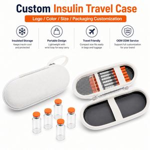 Estuche Portátil Refrigerante para Insulina, Organizador de Medicamentos de Viaje con Bolsas de Hielo Reutilizables, Bolsa Compacta para Almacenamiento de Insulina para Diabéticos - Product Image 1
