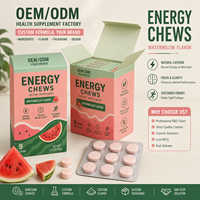 Complément Alimentaire Énergétique OEM ODM Saveur Pastèque, Complexe de Vitamines B, Favorise la Concentration et la Relaxation, Marque Privée Personnalisée