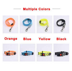 <span class=keywords><strong>2026</strong></span>년형 USB 충전식 <span class=keywords><strong>LED</strong></span> 개 목걸이, 솔리드 패턴 나일론 소재, 리본 장식으로 색상 변경 가능 - Product Image 5