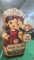 Mascotte de boulangerie gonflable personnalisée, personnage de chef géant gonflable pour la publicité extérieure des magasins alimentaires, décoration