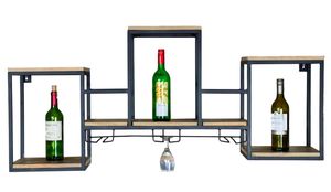 Barra de pared de hierro/madera de la mejor calidad, acabado negro/mango, tubo metálico/madera de mango, precio al por mayor - Product Image 3