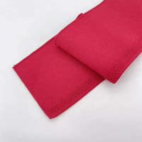 Col en tricot côtelé jacquard unisexe en polyester écologique, épaisseur 1,5 mm