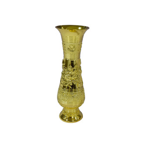 Jarrones De Flores Fundidas De Latn De Alta Calidad <strong>Con</strong> Hermoso Acabado Pulido Venta Caliente Maceta De Metal Florero - Product Image 5