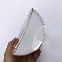 Cadeaux de décoration Presse-papier demi-boule transparent demi-sphère hémisphère verre cristal