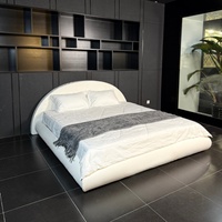 Nouvelle Arrivée Offre Spéciale Lit Rond en Tissu Anti-humidité Anti-taches Lit Double Personnalisé pour Chambre à Plafond Incliné ou Mezzanine