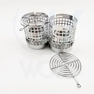 Shisha tête en métal cage de fer charbon couverture en aluminium porte-charbon narguilé