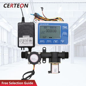Katup kontrol cairan LCD elektromagnetik 1/2 inci dengan sakelar Paket <span class=keywords><strong>flow</strong></span> meter digital - Product Image 1