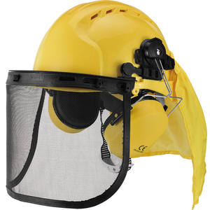 قبعات عالية الجودة مع واقي شبكي وأغطية أذن بإلغاء الضوضاء ، قبعة صلبة للبناء الصناعي - Product Image 5