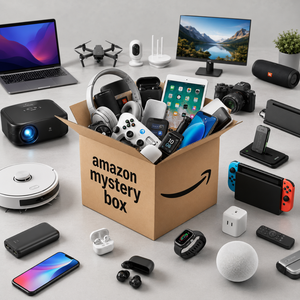 Coffret Mystère Électronique 2026 – 5 Produits Inclus : Drone, Enceinte, Bande Lumineuse LED, Prise Intelligente, Brosse à Dents Électrique – Offre Spéciale - Product Image 1