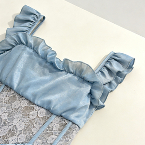 Vestido de Fiesta Ajustado de Encaje y Satén Personalizado de Alta Calidad para Adolescentes, Fabricante Mayorista de Vestidos a Juego para Hermanas, Marca A&J - Product Image 5