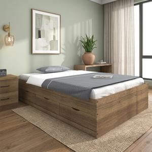 Cama Individual Moderna 2253 de Madera, en Oferta, se Combina Perfectamente con una Variedad de Muebles para Dormitorio, Hotel, Cocina y Hospital - Product Image 3