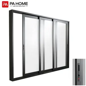 PA Home Pvc Aluminum Frame Sliding Glass Windows And Doors