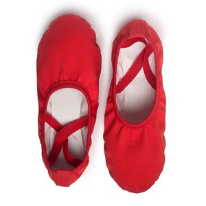 Suministro de fábrica, zapatos de ballet de lona, zapatillas de baile de suela dividida para mujeres, hombres y niños para uso deportivo - Product Image 3