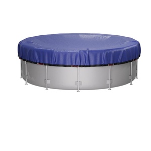 Couverture de <span class=keywords><strong>piscine</strong></span> industrielle OEM ODM en gros, 21 pieds, ronde, triple, imperméable, tissée, coupe-vent, en PE, protection UV, 200 GSM, pour l'hiver - Product Image 1