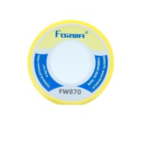 Ruban d'étanchéité en PTFE à usage général FW870, 12 mm, 0,075 mm, 10 m, pour la plomberie, les conduites d'eau et de gaz