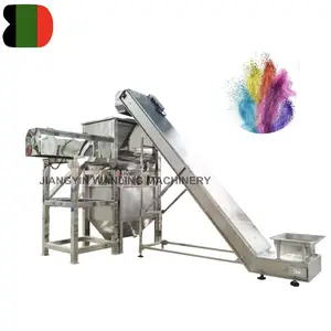 WLLD stainless steel dry food powder mixing blending ribbon mixer packing package production line