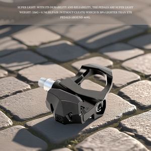 Pedales autoblocantes LEWEE para bicicleta de carretera MTB y BMX, placa de 0/ 3/6 grados, Pedal de bicicleta autoblocante fácil - Product Image 4