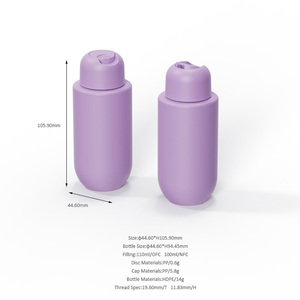 Botella de HDPE de 200ml, <span class=keywords><strong>250ml</strong></span>, 300ml, 350ml con Tapa de Disco y Acabado Suave al Tacto para Gel de Ducha, Champú y Loción Cosmética - Product Image 3