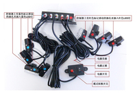 12V 24V LED Grille lumière stroboscopique nouvelle lampe de Signal d'avertissement clignotant d'urgence pour camions convient aux véhicules clignotants de pare-chocs avant