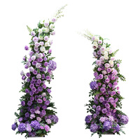 Ensemble de fleurs en corne de vache pour demande en mariage, décoration de scène de mariage, ornements de centre commercial, Jardin Monet