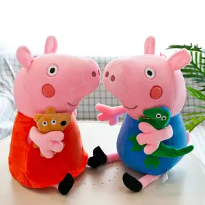 Ali-boba-peluche de la familia de George para niños, juguete de la familia de George, cerdo rosa