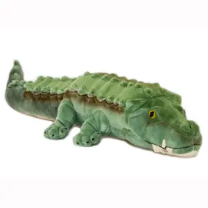 58cm Unisex Custom Plush Crocodile Stuffed Animal Soft Dolls Toy Sleeping Pillow with PP Cotton Filling Option