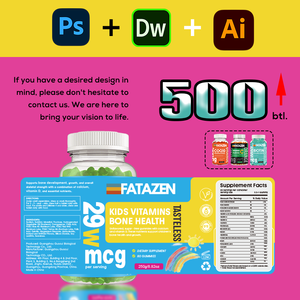 Complément Halal à base de Pectine pour la Force Osseuse, la Vitalité, l'Énergie, la Croissance et l'Entretien des Dents, Saveurs et Couleurs Personnalisables, Calcium et Vitamine D - Product Image 4