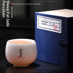 Tasse Maîtresse en Céramique, Tasse <span class=keywords><strong>de</strong></span> Dégustation <span class=keywords><strong>de</strong></span> Thé en Porcelaine Blanche, Usage Domestique, Gravure Personnalisée du Nom, Cadeau, Origine Dehua, Style Chinois - Product Image 4