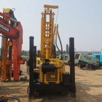 Machine de forage de puits d'eau KY200 d'occasion, 200 m, machine de forage de puits profonds, plateforme de forage portable pour puits profonds à vendre