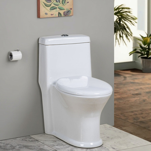 Inodoro <span class=keywords><strong>de</strong></span> Cerámica <span class=keywords><strong>de</strong></span> Una Pieza <span class=keywords><strong>con</strong></span> Sifón en Forma <span class=keywords><strong>de</strong></span> S, Ahorrador <span class=keywords><strong>de</strong></span> <span class=keywords><strong>Agua</strong></span>, Económico, <span class=keywords><strong>de</strong></span> Montaje en el Suelo, <span class=keywords><strong>con</strong></span> Forma Alargada, Venta al Por Mayor - Product Image 1