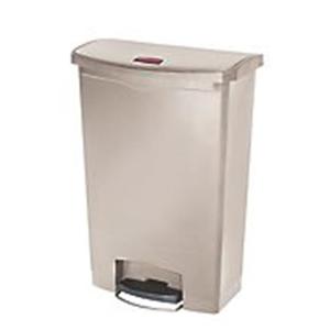 Cestino per Rifiuti con Pedale Frontale Beige 90 L in Plastica - Product Image 1