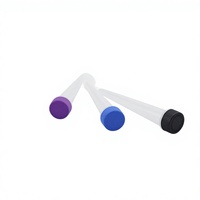 Tube d'emballage conique en plastique en gros 98mm 120mm avec fermeture sécurité enfant, impression personnalisée, fabrication OEM