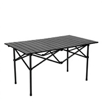Table pliante portable en métal léger pour camping et pique-nique avec sac de transport pour barbecue extérieur – Vente en gros
