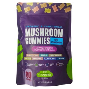 OEM Private Label funghi Gummies integratori alimentari per la salute degli enzimi Extra forza capelli lisci caramelle caramelle gommose Fudge - Product Image 5