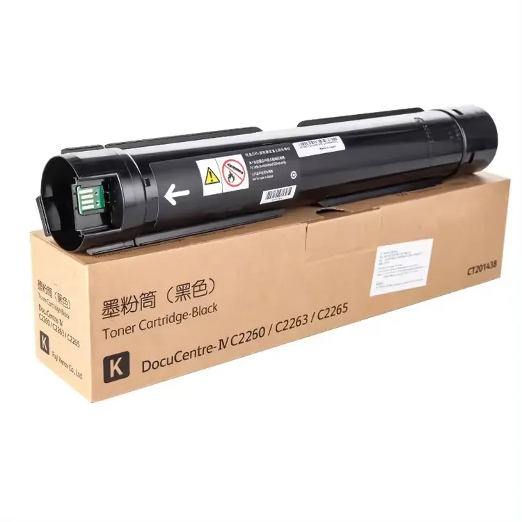 Cartuchos de tinta de tóner Fuji Xerox C2260 compatibles con calidad genuina para impresoras de copiadora a Color FujiXerox Docucentre 2260 2263 2265