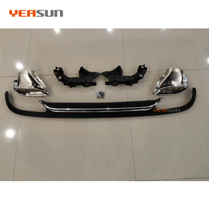 Difusor trasero cromado Clase <span class=keywords><strong>E</strong></span> W212 para Mercedes Benz, aspecto clásico, E300, 2013, 2014, 2015 - Product Image 3