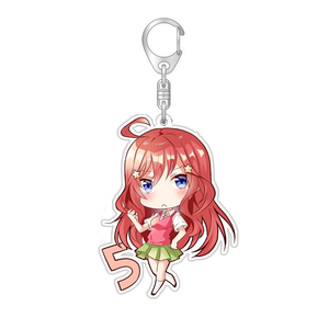 Llaveros de las Hermanas Quintupletas Nakano: Nino, <span class=keywords><strong>Ichika</strong></span>, Yotsuba, Itsuki - Etiquetas para Bolsos, Regalos y Artículos de Moda - Product Image 6