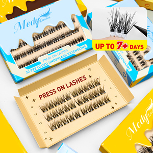 <span class=keywords><strong>Pestañas</strong></span> Postizas Cortas Naturales de 8-10 mm, Curvatura C, Hipoalergénicas, Hechas a Mano con Pelo Sintético para Ojos Sensibles, Uso Diario, Oficina, Casual - Product Image 2